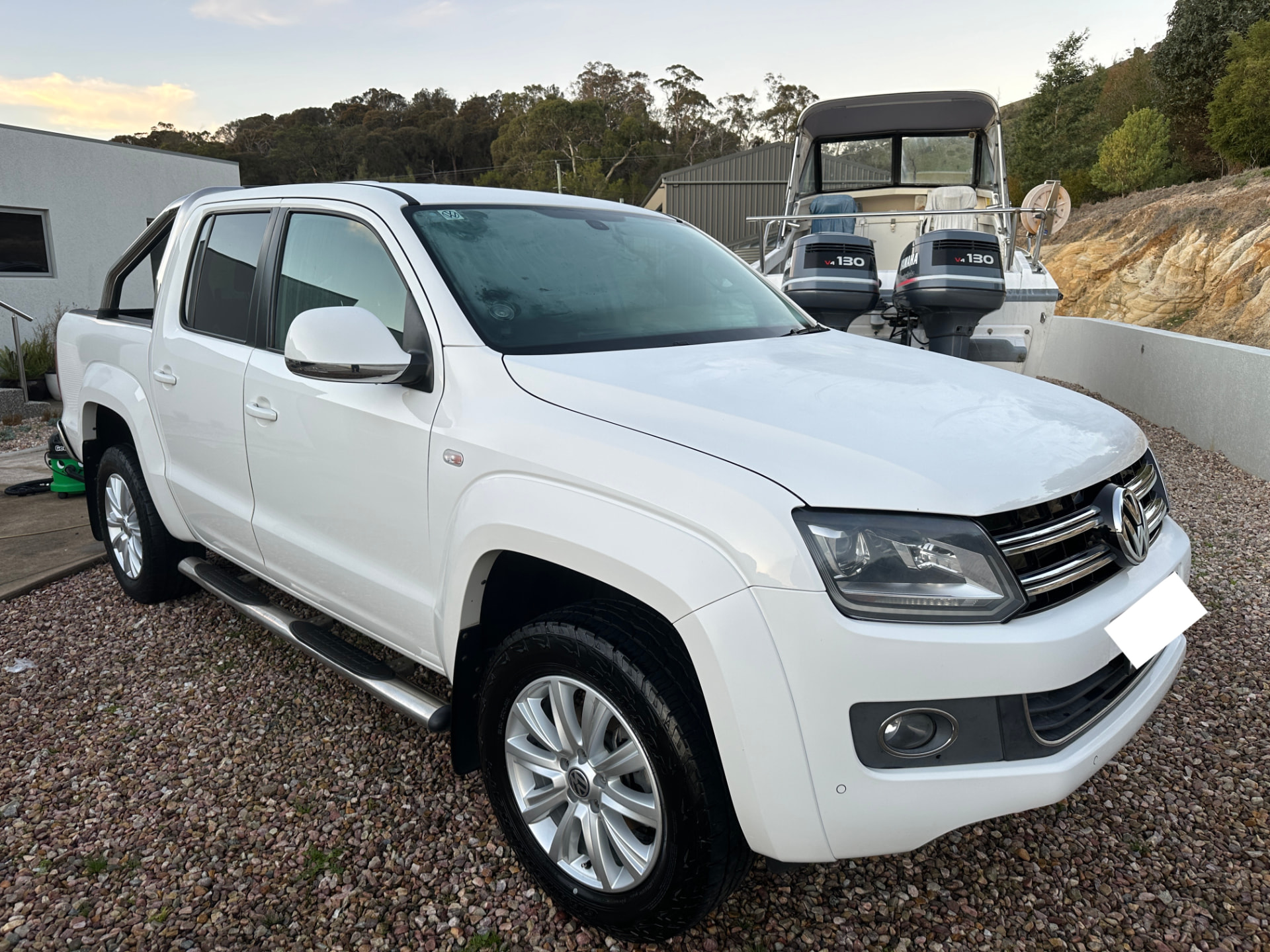 After — Volkswagen Amarok dual cab before and after an exterior detail