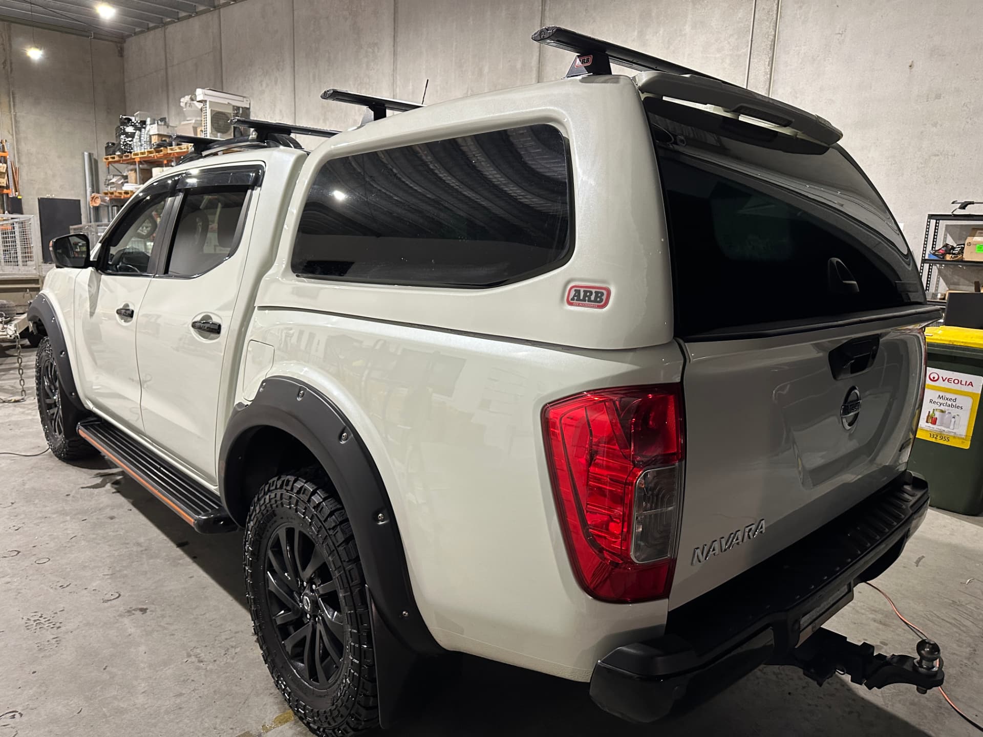 After — Nissan Navara before and after full company signage and decal removal