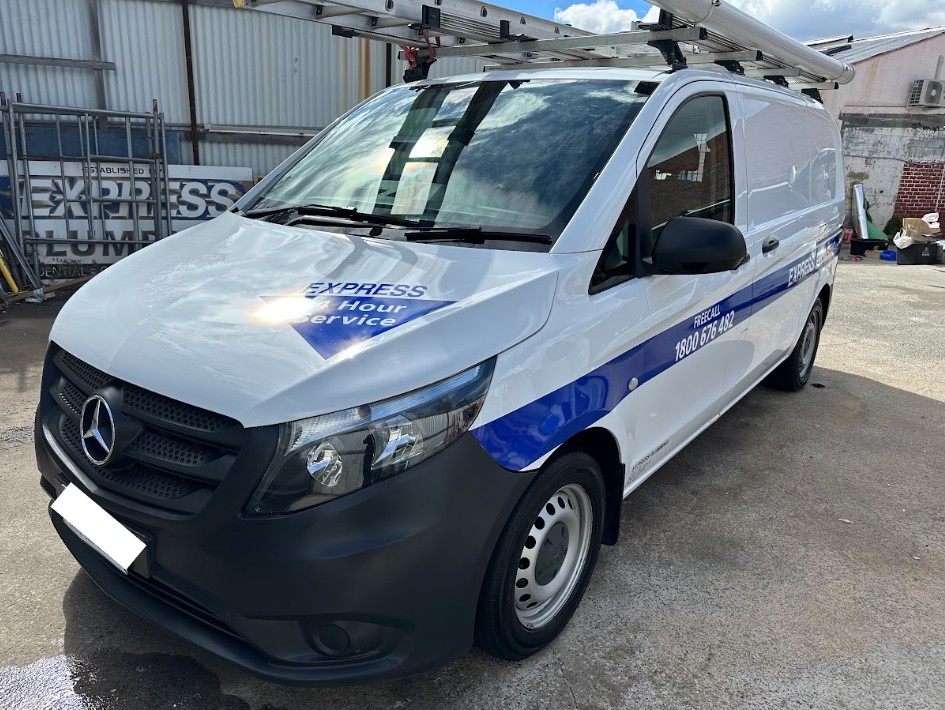 Mercedes-Benz Vito work van cleaned and detailed on site