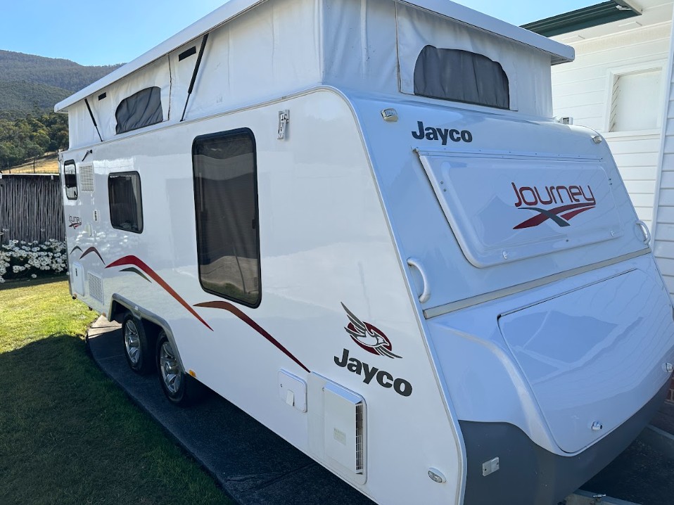 After — Caravans & Campers — Jayco caravan washed and polished