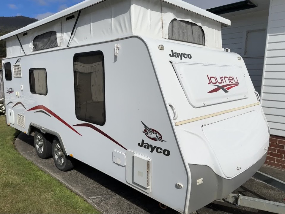 Before — Caravans & Campers — Jayco caravan washed and polished