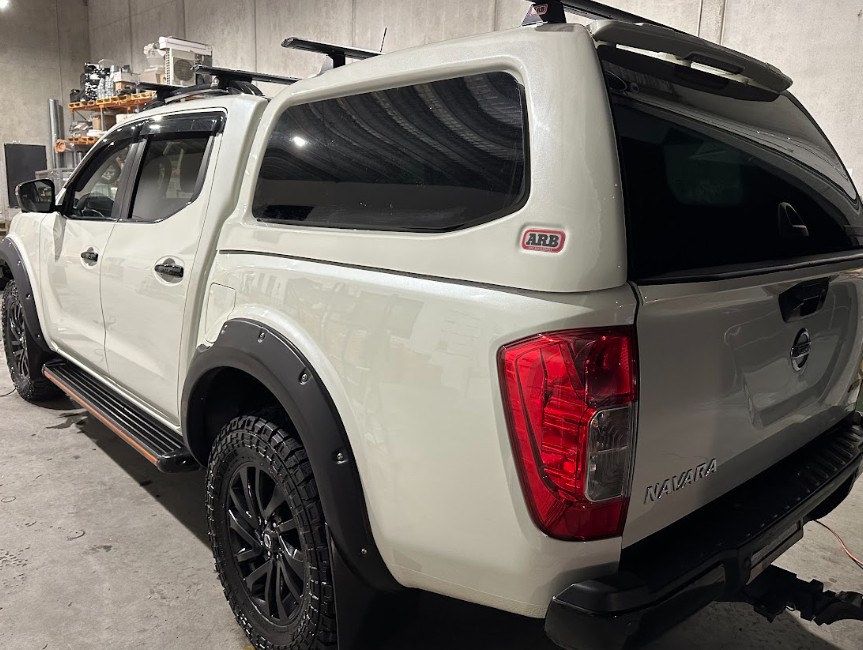 After — Sticker & Decal Removal — Signage and decals removed from a work ute