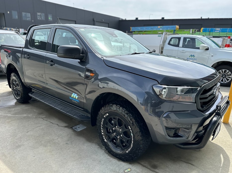Grey Ford Ranger fleet ute cleaned and dressed