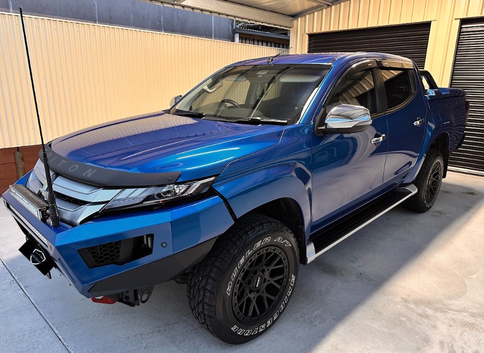 Before — Ceramic Coating — Ceramic coated Triton and Ranger utes