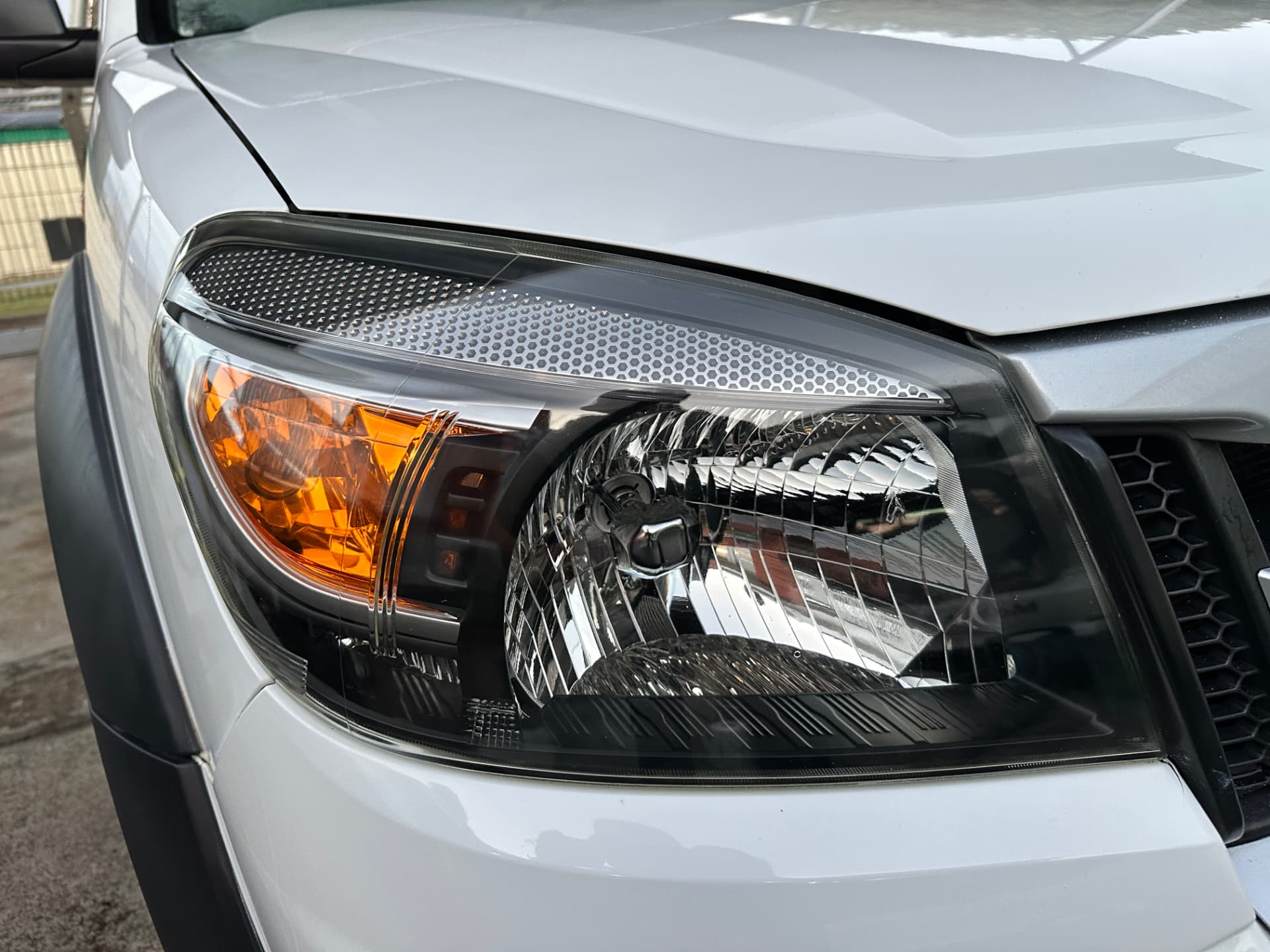 After — Ford Ranger headlight before and after restoration