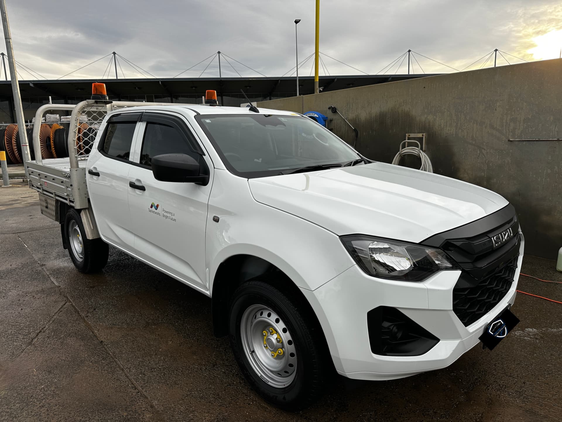 Detailed Isuzu D-Max fleet tray ute