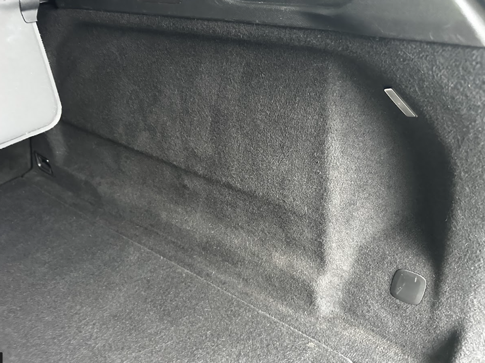 After — Vehicle boot before and after pet hair removal and deep cleaning