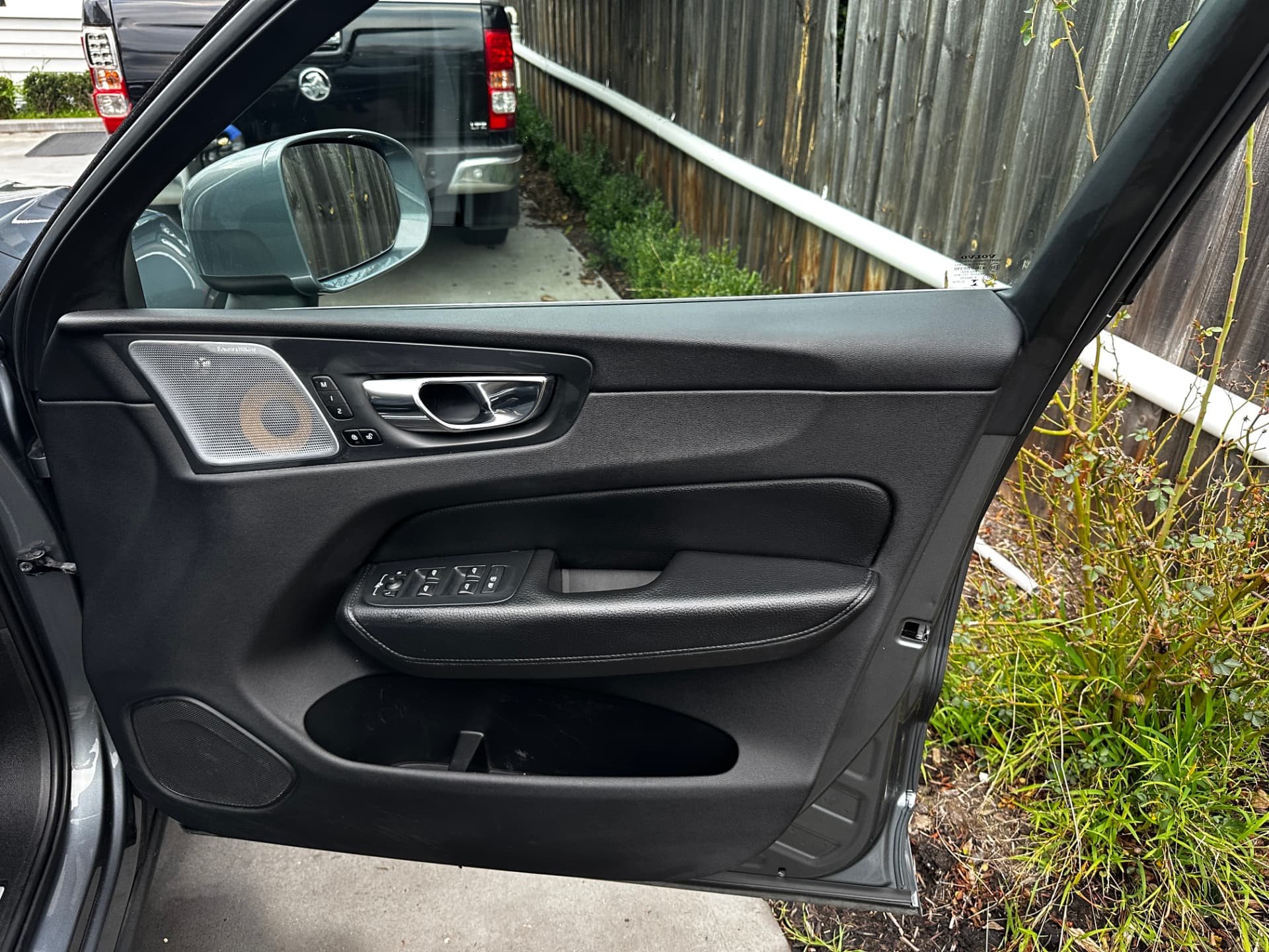 After — Volvo XC60 door card and trim before and after an interior detail