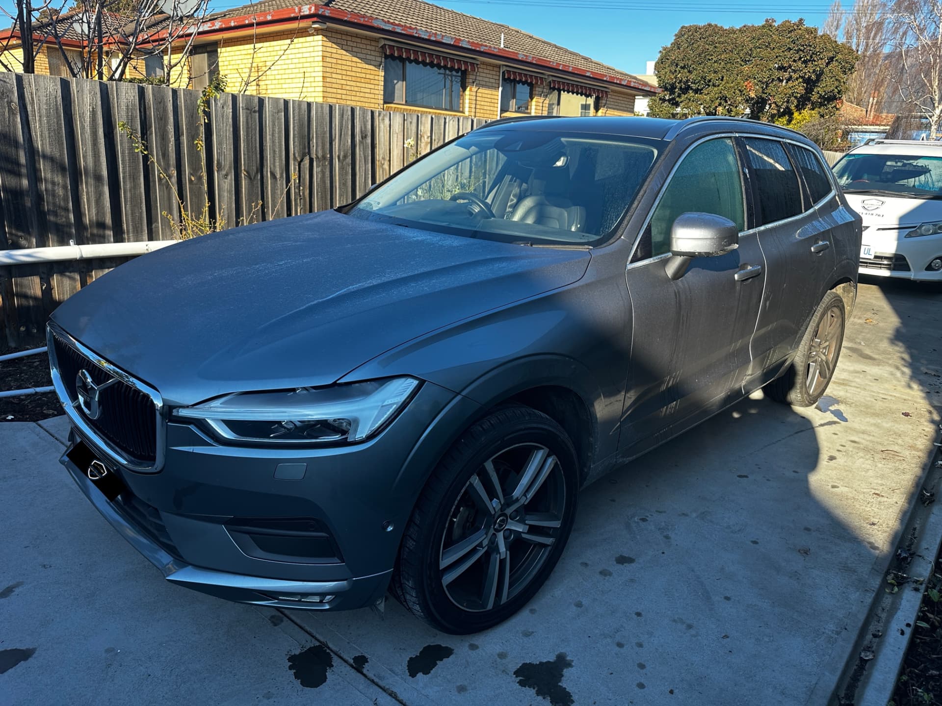Before — Volvo XC60 before and after a full detail exterior wash